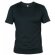 Camiseta manga corta de roly cuello V Samoyedo negra