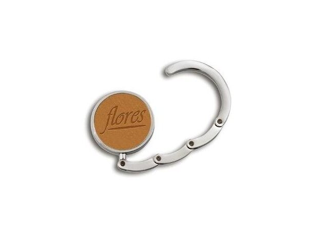 Cuelgabolsos acabado polipiel plegable personalizada Cuelgabolsos acabado polipiel plegable personalizada