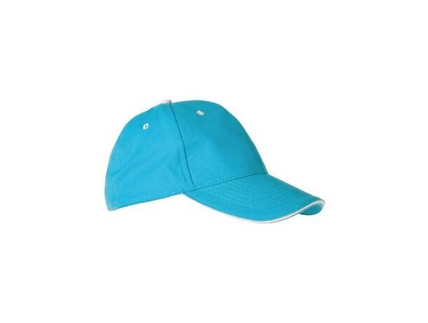 Gorra con visera sandwich en algodón con logo