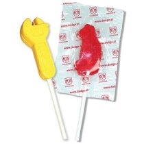 Piruleta Juquia con relieve 3D y colores vivos