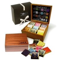 Cata de chocolate en caja de madera Cata de chocolate en caja de madera
