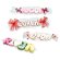 Brocheta marshmallow personalizable letras nube colores pastel artesanal sin color