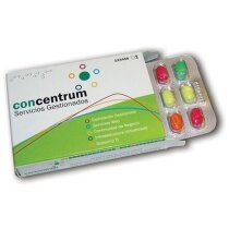 Caja medicamentos con blister sabores y colores surtidos personalizada