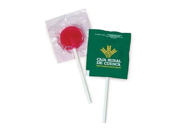Piruleta circular sabor cereza personalizada Piruleta circular sabor cereza personalizada