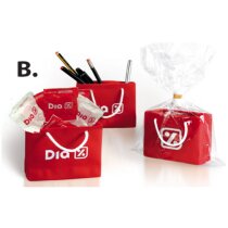 Bolsa portalápices baja con caramelos Bolsa portalápices baja con caramelos