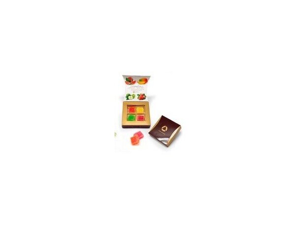 Caja con 4 cortados chocolate personalizada