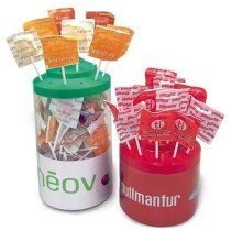 Dispensador de piruletas 100 unidades personalizada Dispensador de piruletas 100 unidades personalizada