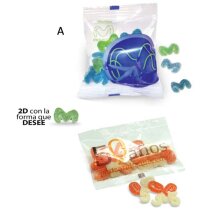 Perlas gominola multicolor en bolsa transparente