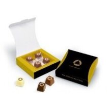 Caja con 4 cortados chocolate personalizada