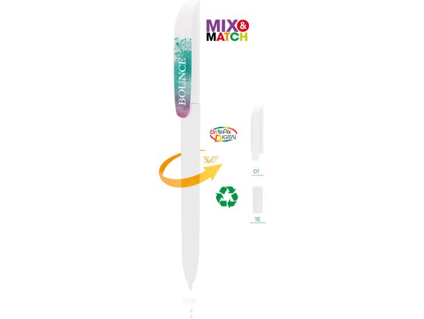 Bolígrafo ecológico con clip maxi bic personalizado