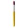 Boligrafo BIC® 4 Colores Wood Style con Lanyard blanco/amarillo madera