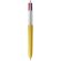 Boligrafo BIC® 4 Colores Wood Style con Lanyard blanco/amarillo madera