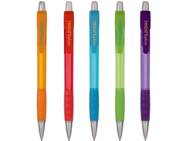 Bolígrafo BIC retráctil translúcido detalle 1