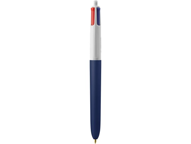 Bolígrafo Bic® 4 Colours Soft blanco/azul marino suave