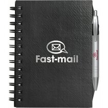 Libreta Bic® grande personalizada negra Libreta Bic® grande personalizada negra