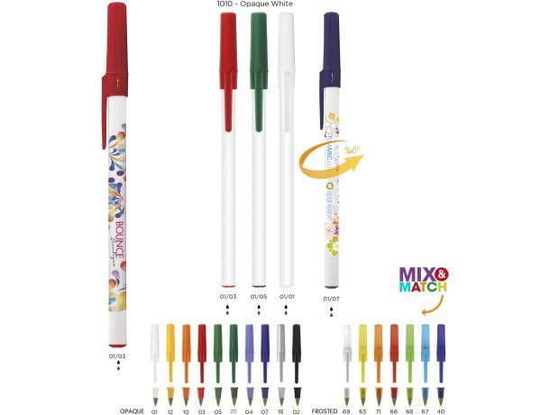 Bolígrafo bic con capuchón round stic barato