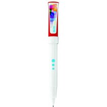 Roller con clip extra grande de la marca Bic personalizado blanco Roller con clip extra grande de la marca Bic personalizado blanco