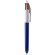 Bolígrafo Bic® 4 colores Pen con lanyard blanco/azul marino