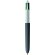 Boligrafo BIC® 4 Colores Wood Style con Lanyard blanco/negro madera
