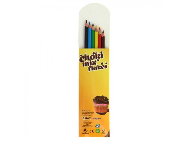Bic Caja de 6 Lápices de colores personalizado Bic Caja de 6 Lápices de colores personalizado