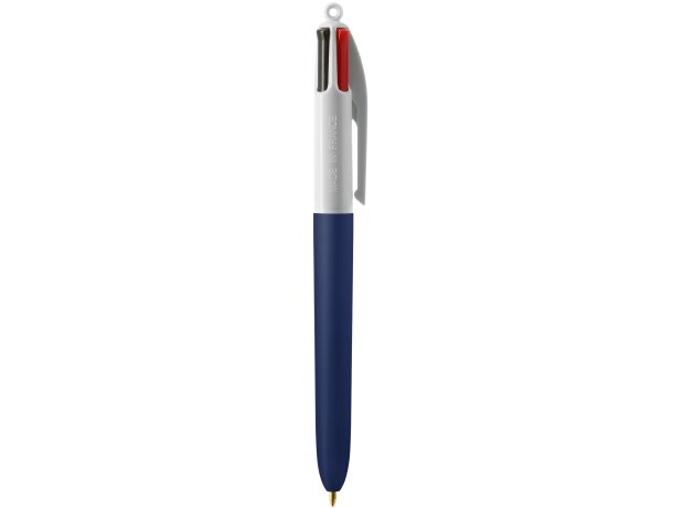 Bolígrafo Bic® 4 Colours Soft blanco/azul marino suave