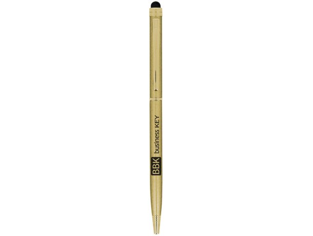 Bolígrafo Bic® Sleek Stylus Executive con logo dorado
