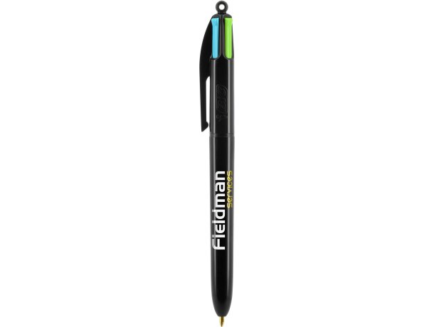 Bolígrafo 4 colores Bic fashion con lanyard Negro detalle 11