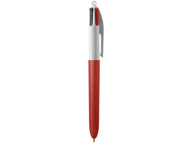 Boligrafo BIC 4 Colores Soft con Lanyard Blanco/rojo suave detalle 3