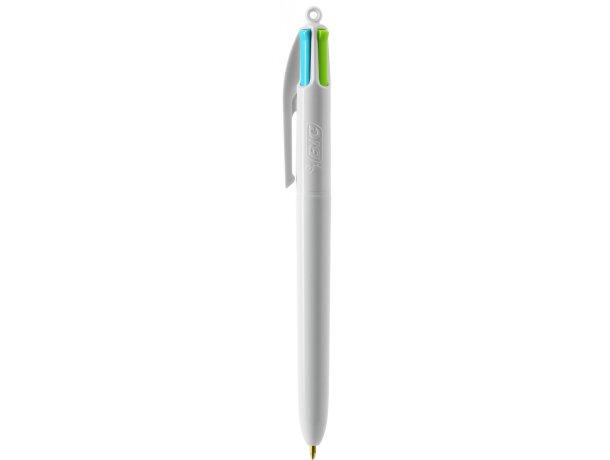 Bolígrafo 4 colores Bic fashion con lanyard Blanco detalle 6