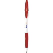 Bolígrafo ligero y fluido con grip Bic personalizado blanco Bolígrafo ligero y fluido con grip Bic personalizado blanco