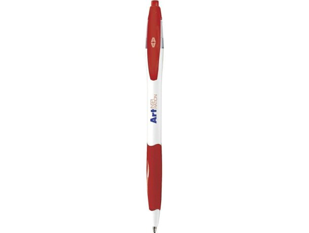 Bolígrafo ligero y fluido con grip Bic personalizado blanco Bolígrafo ligero y fluido con grip Bic personalizado blanco