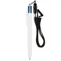 Bolígrafo con Lanyard varias tintas de la marca Bic personalizado Bolígrafo con Lanyard varias tintas de la marca Bic personalizado