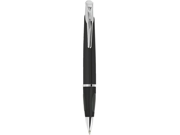 Bolígrafo de estilo moderno con grip en relieve barato negro Bolígrafo de estilo moderno con grip en relieve barato negro