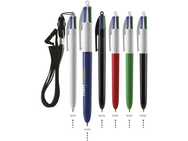Bolígrafo 4 colores bic personalizado