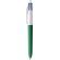 Boligrafo BIC® 4 Colores Wood Style con Lanyard blanco/verde madera