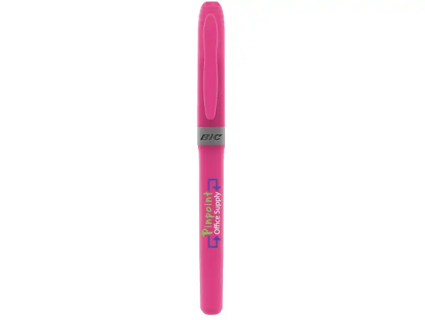 Subrayador Rosa Subrayador Bic Brite Liner fluorescente punta biselada