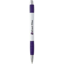 Bolígrafo Striped Grip blanco