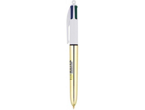 Bolígrafo 4 colores personalizado oro