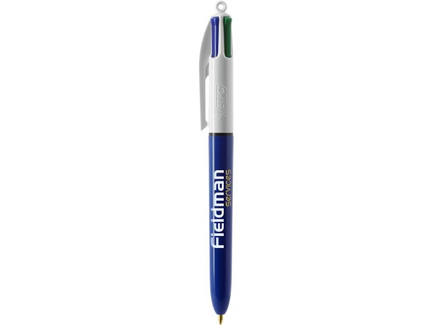 Bolígrafo Bic® 4 Colours blanco/azul marino