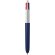 Boligrafo BIC® 4 Colores Soft con Lanyard blanco/azul marino suave