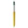 Boligrafo BIC® 4 Colores Wood Style con Lanyard blanco/amarillo madera