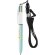 Bolígrafo 4 colores Bic fashion con lanyard Azul claro