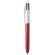 Boligrafo BIC® 4 Colores Glacé con Lanyard rojo glacé/blanco