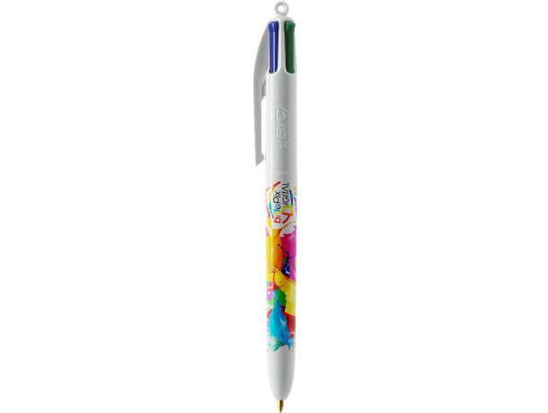 Bolígrafo con lanyard 4 colores Bic Blanco detalle 13
