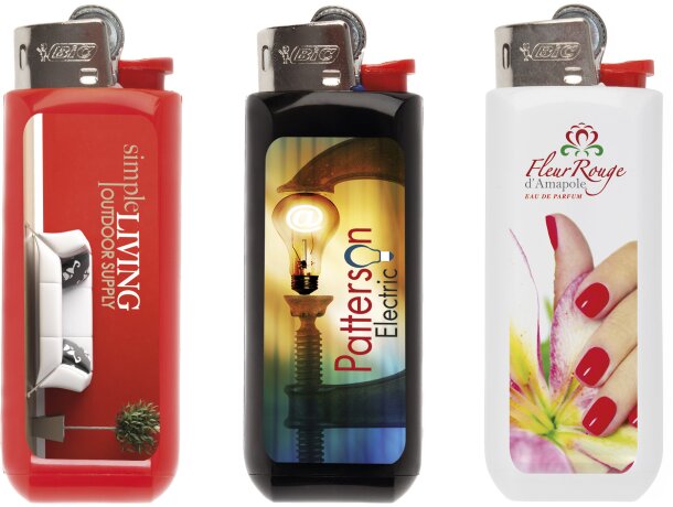 Mechero bic® clip case britepix™ personalizado