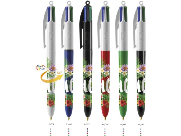 Bolígrafo Bic® 4 colores Pen con lanyard