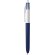 Boligrafo BIC® 4 Colores Soft con Lanyard blanco/azul marino suave