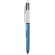 Bolígrafo Bic®  Colours Shine con lanyard blanco/azul metálico