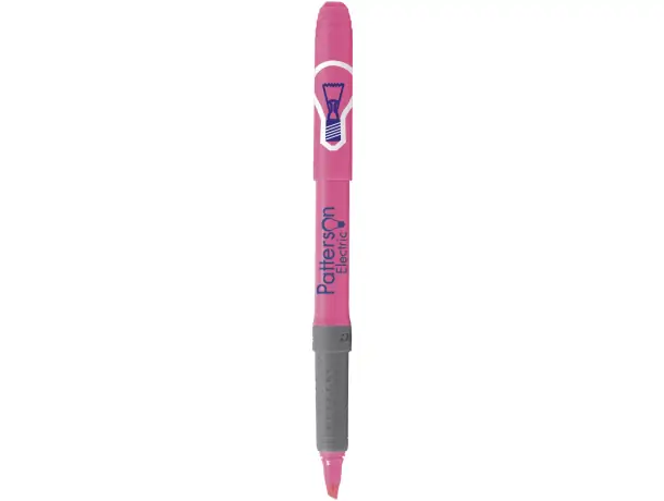 Subrayador Rosa Subrayador Bic Brite Liner fluorescente punta biselada