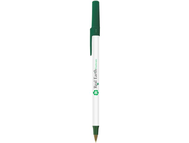 Bolígrafo con tapa Bic Round Stic Ecolutions detalle 1